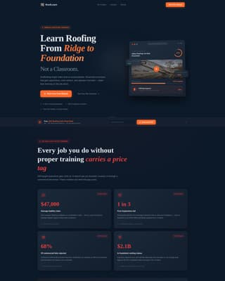 Roofing Digital Presence Reviews Website Template
