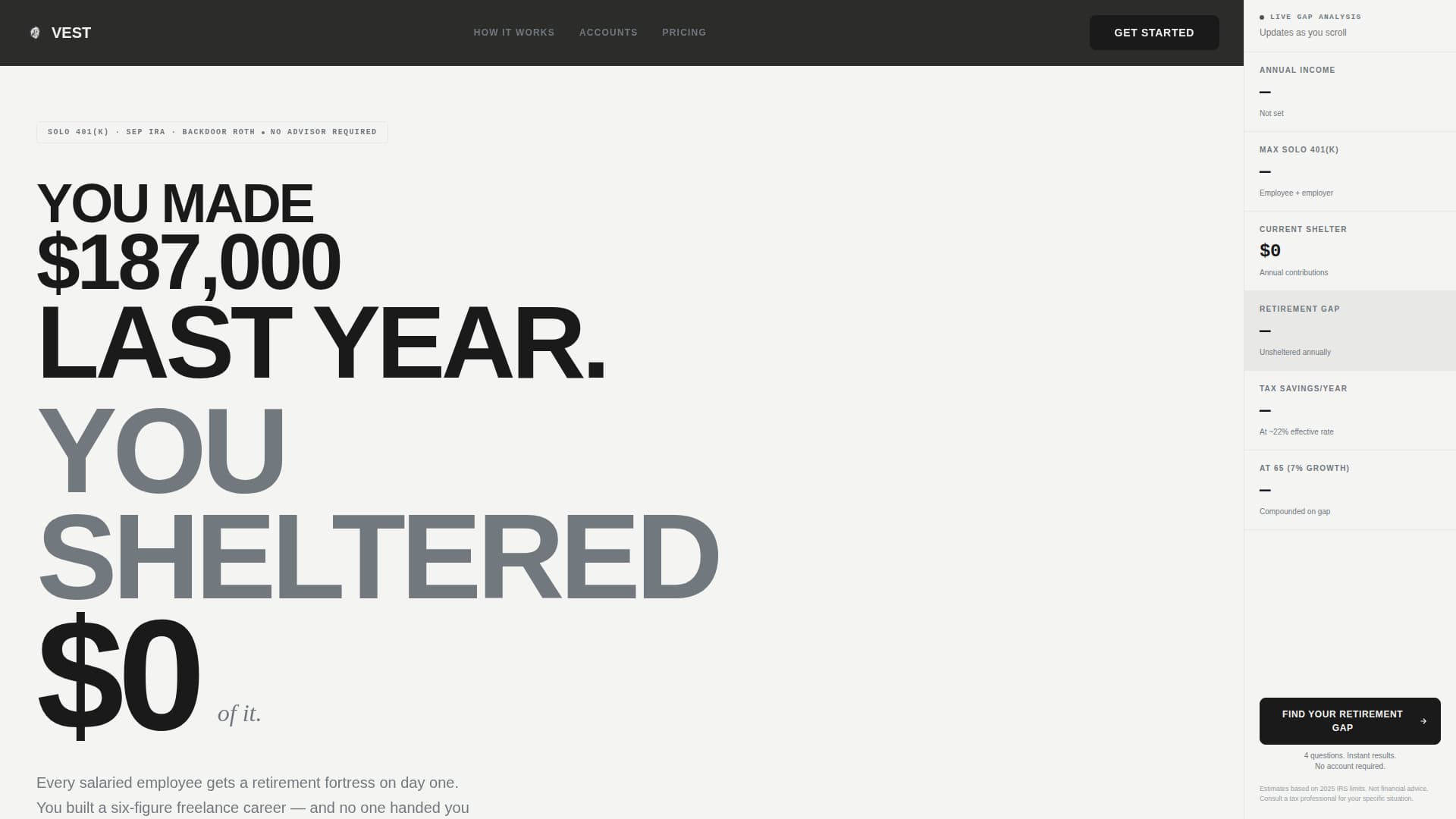Freelancer Finance Professional Website Template