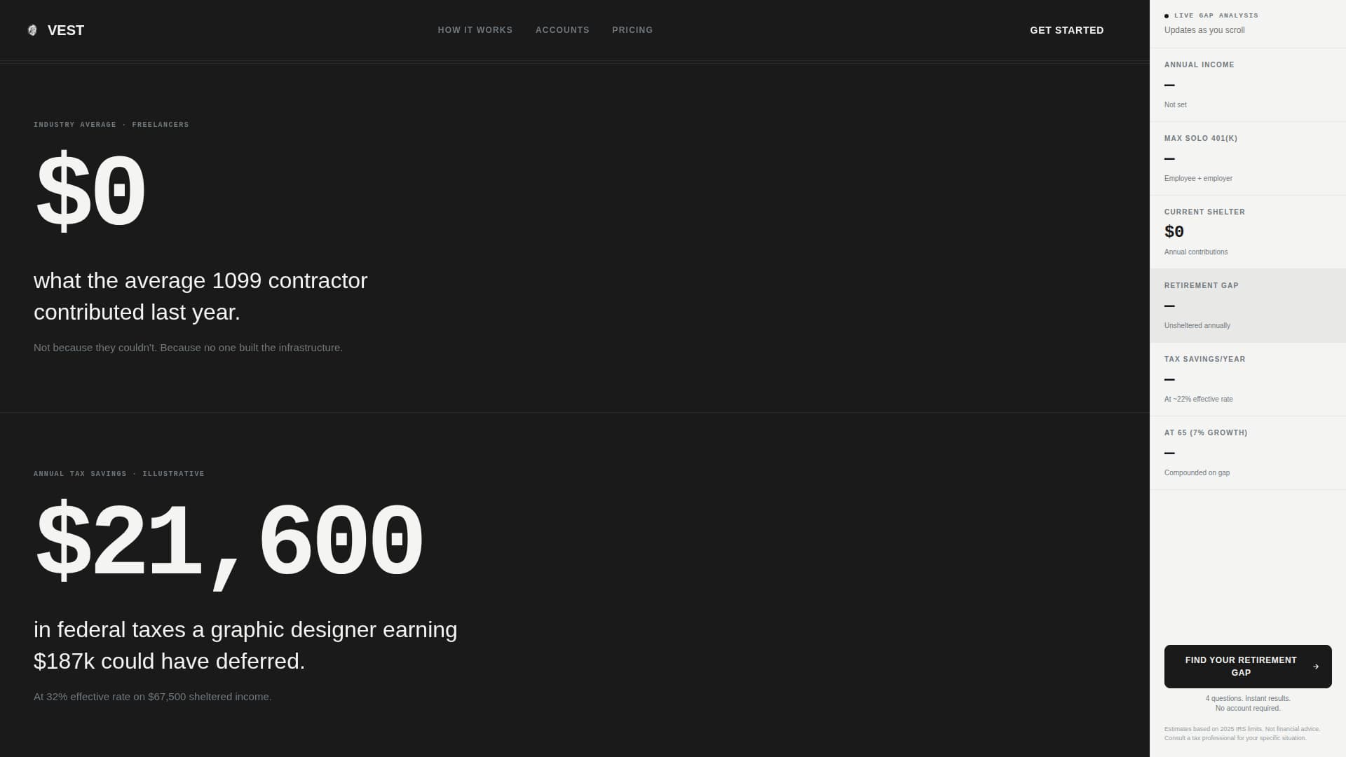 Freelancer Finance Professional Website Template