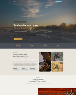 Refuge - Heartfelt Wildlife Landing Page Template