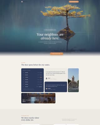 Stillness - Heartfelt Mindfulness Landing Page Template