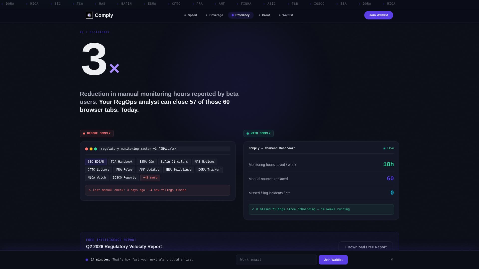 RegTech Startup Pre-Launch Website Template