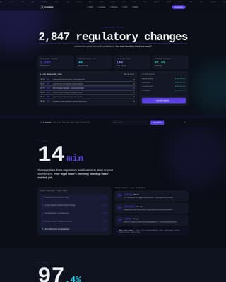 RegTech Startup Pre-Launch Website Template