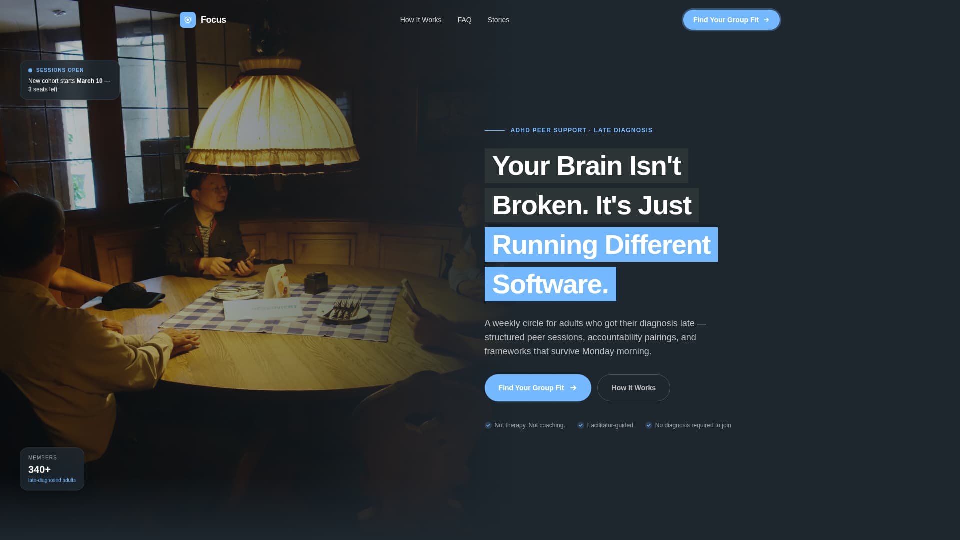 ADHD Care FAQ Website Template