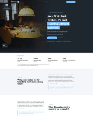 ADHD Care FAQ Website Template
