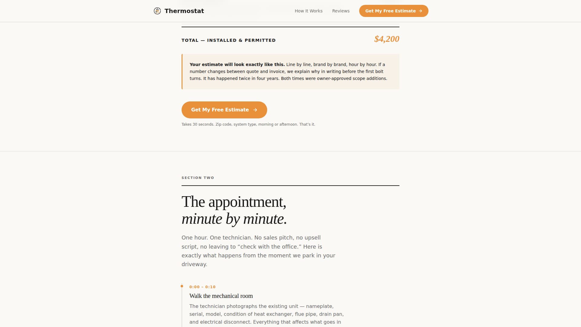 HVAC Contractor Marketing Reviews Website Template