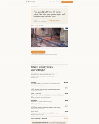 HVAC Contractor Marketing Reviews Website Template