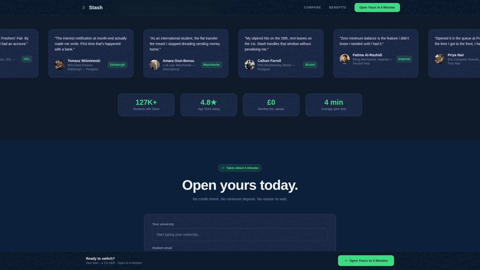 Student Finance Professional Website Template