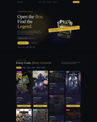 Subscription Box Professional Website Template