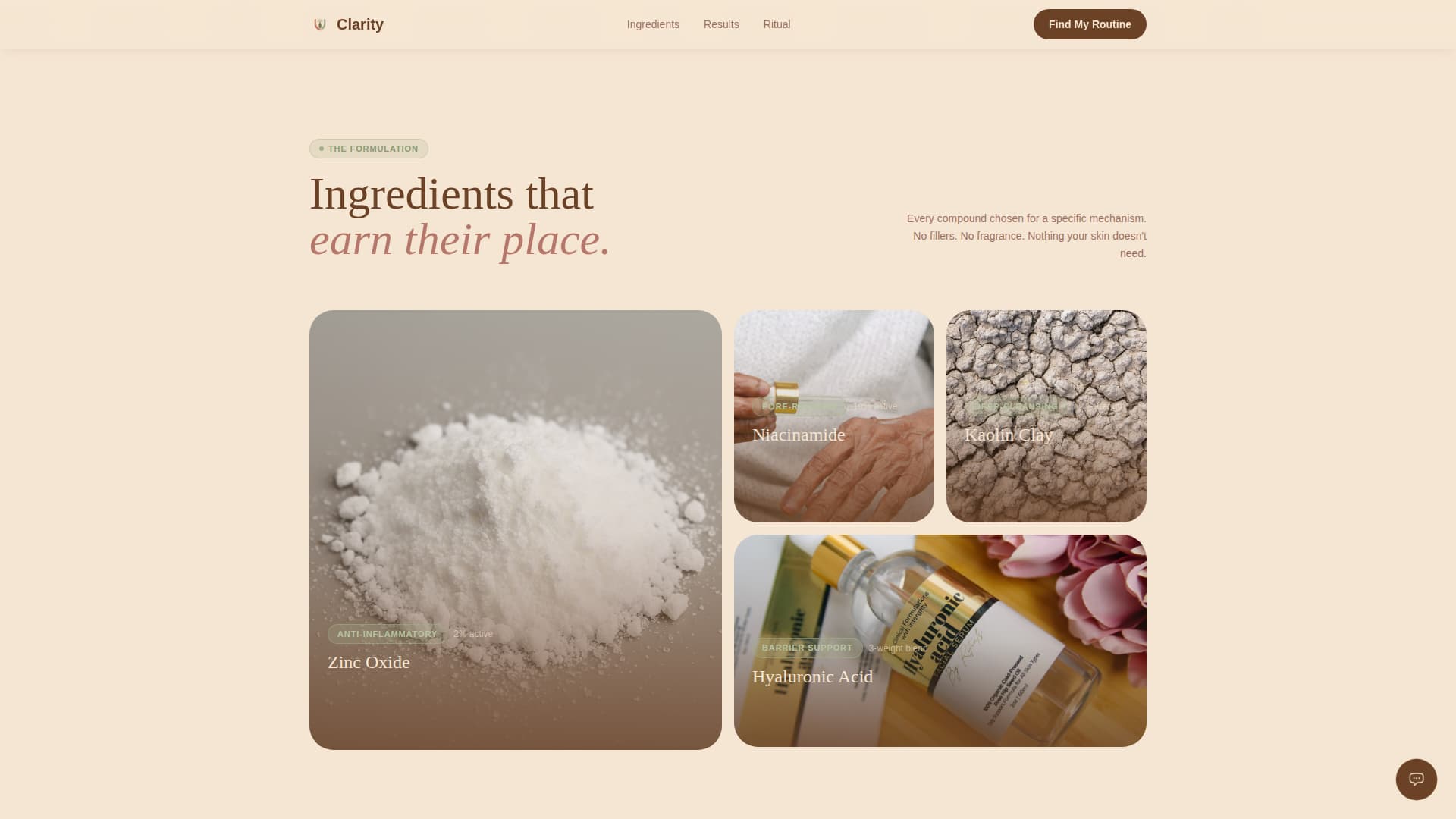 Clarity - Healing Skincare Landing Page Template