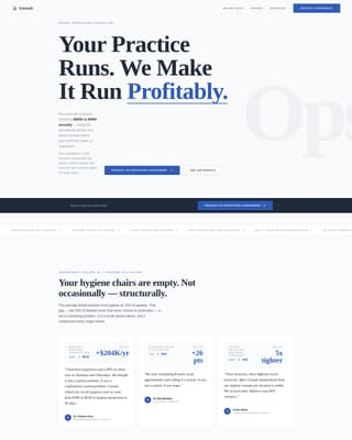 Dental Consulting Booking Website Template