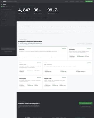 Environmental Inspector Booking Website Template