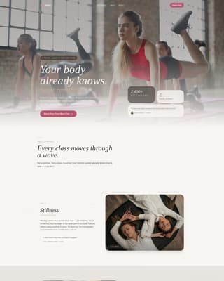 Pulse - Immersive Dance Landing Page Template
