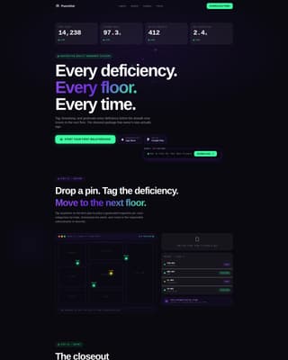 Construction Software Professional Website Template