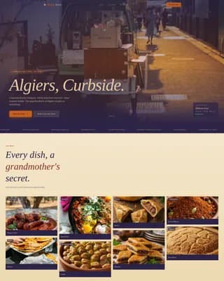 Kesra — Food Truck Reservations Landing Page Template