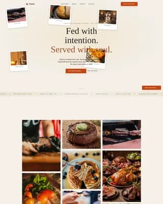 Planke — Artisan Catering Booking Landing Page Template