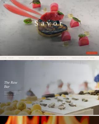 Savor — Fine Dining Experiences Landing Page Template