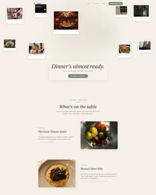 Supper — Supper Club Reservations Landing Page Template