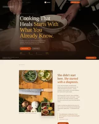 Simmer — Cooking Class Enrollment Landing Page Template