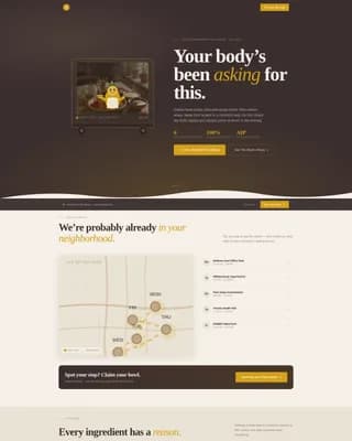Turmeric — Food Truck Ordering Landing Page Template