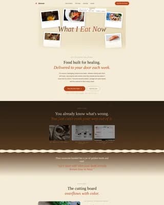 Simmer — Meal Delivery Booking Landing Page Template