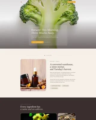 Turmeric — Supplement Marketplace Landing Page Template