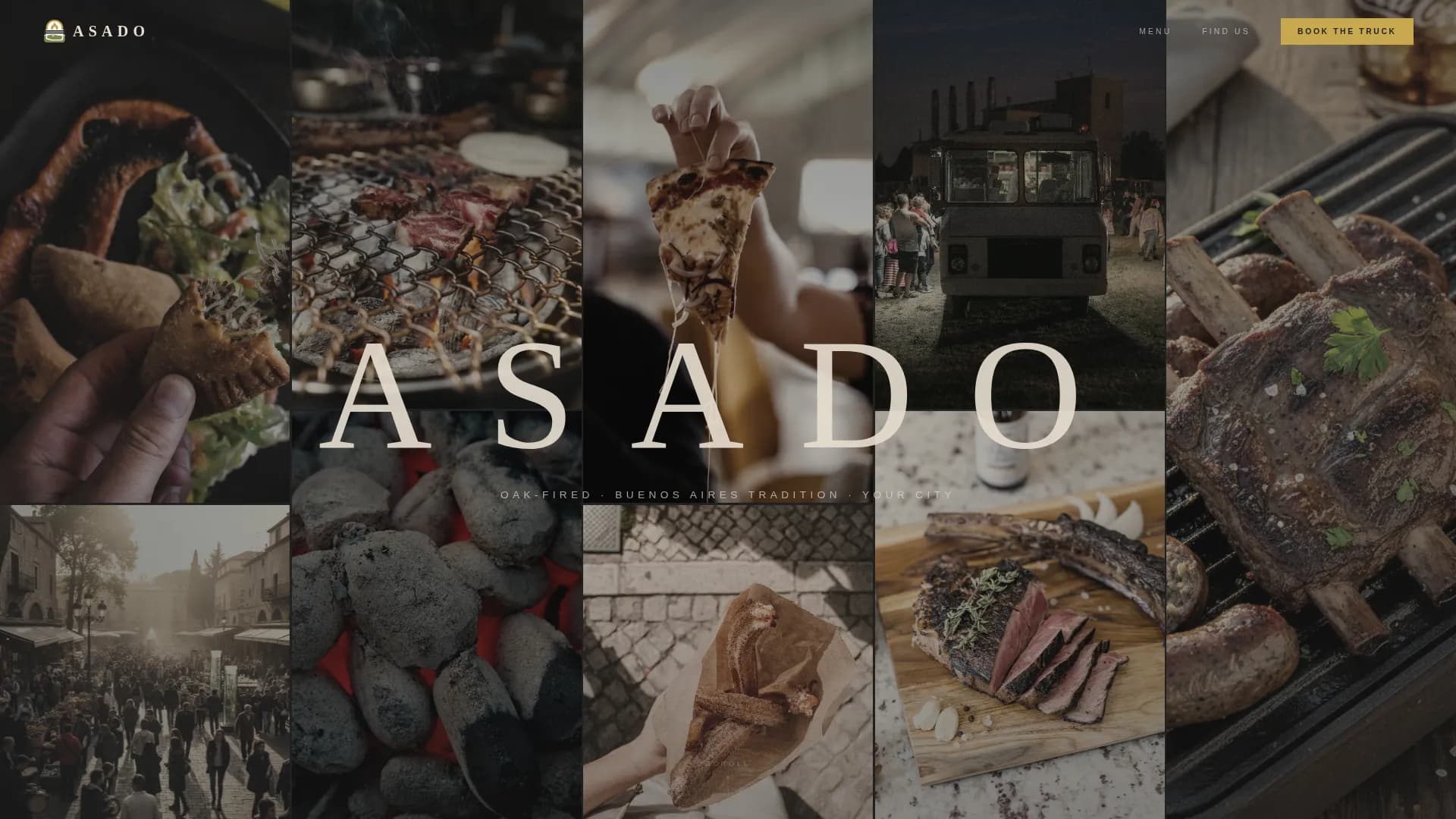 Asado — Oakfired Argentinian Catering Landing Page Template
