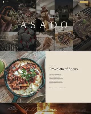 Asado — Oakfired Argentinian Catering Landing Page Template