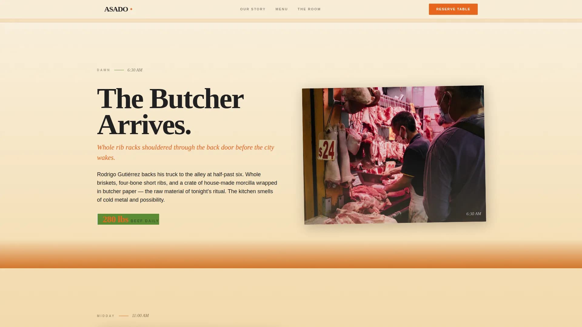 Asado — Artisan Argentinian Restaurant Landing Page Template