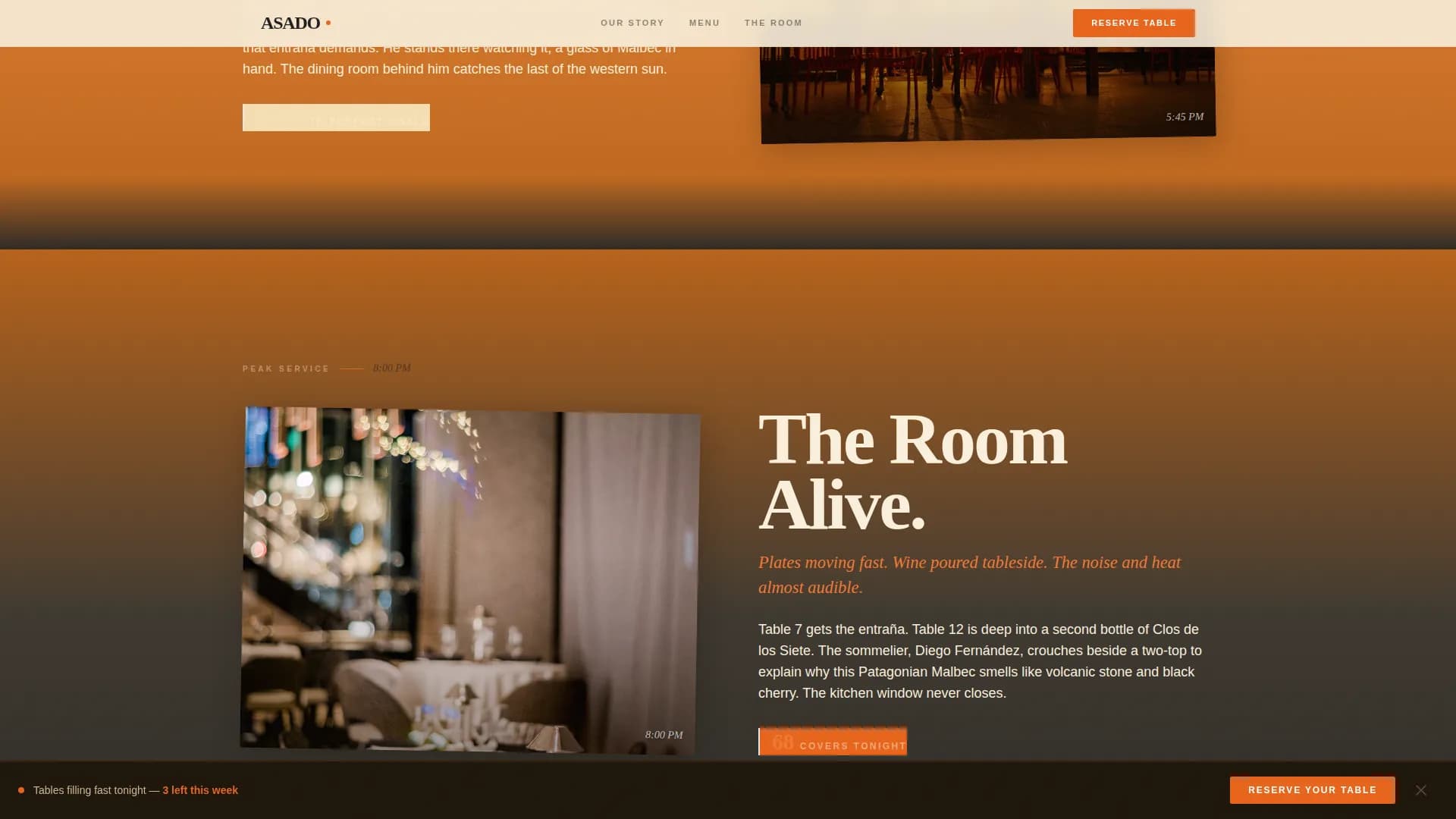 Asado — Artisan Argentinian Restaurant Landing Page Template