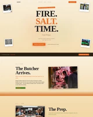 Asado — Artisan Argentinian Restaurant Landing Page Template