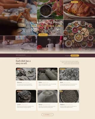 Sofreh - Authentic Armenian Catering Landing Page Template