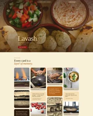 Ember — Armenian Food Truck Landing Page Template