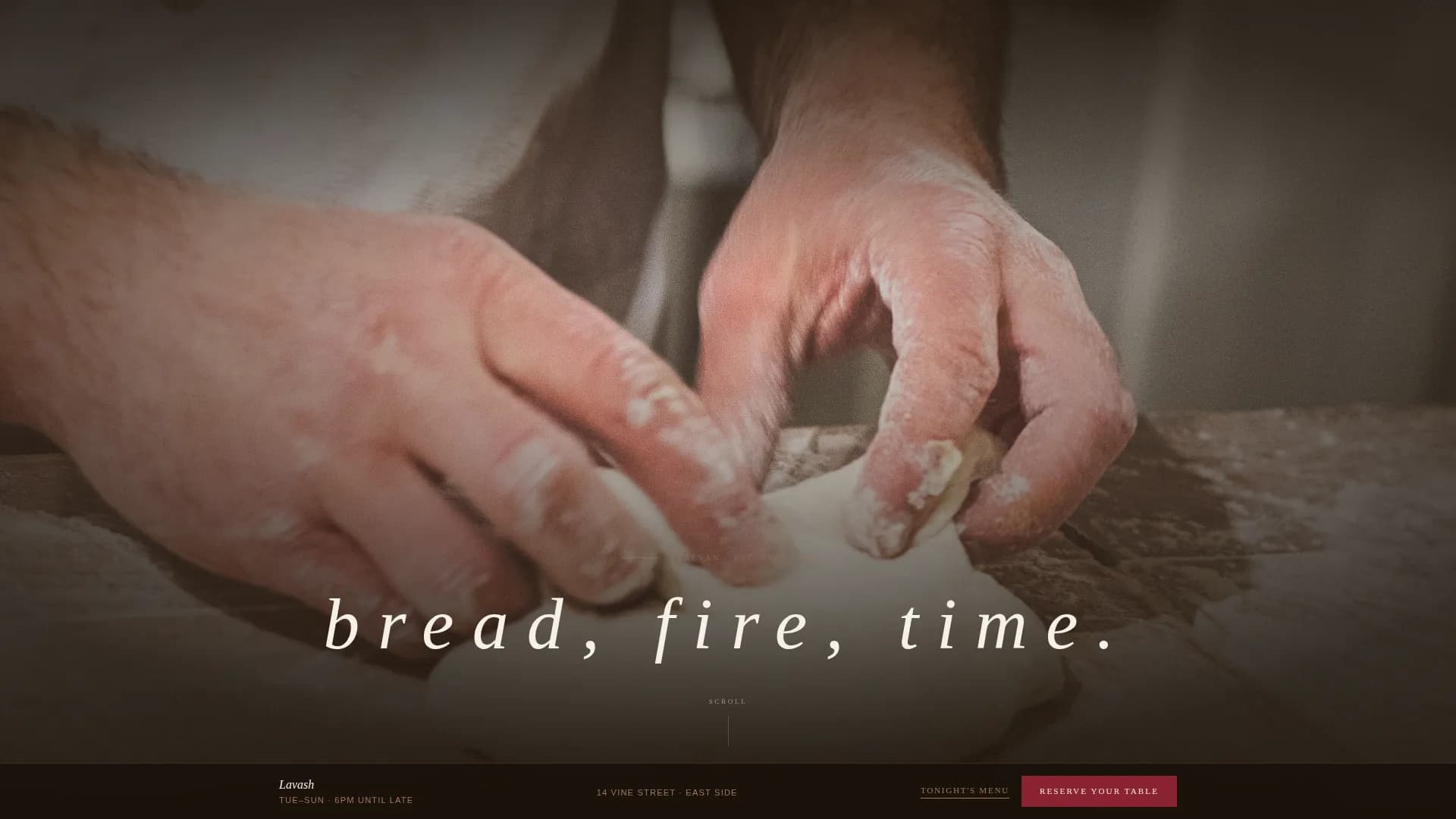 Lavash - Artisan Armenian Restaurant Landing Page Template