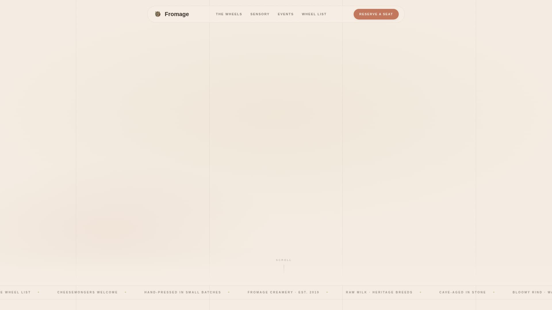 Fromage - Artisan Cheesemaker Landing Page Template