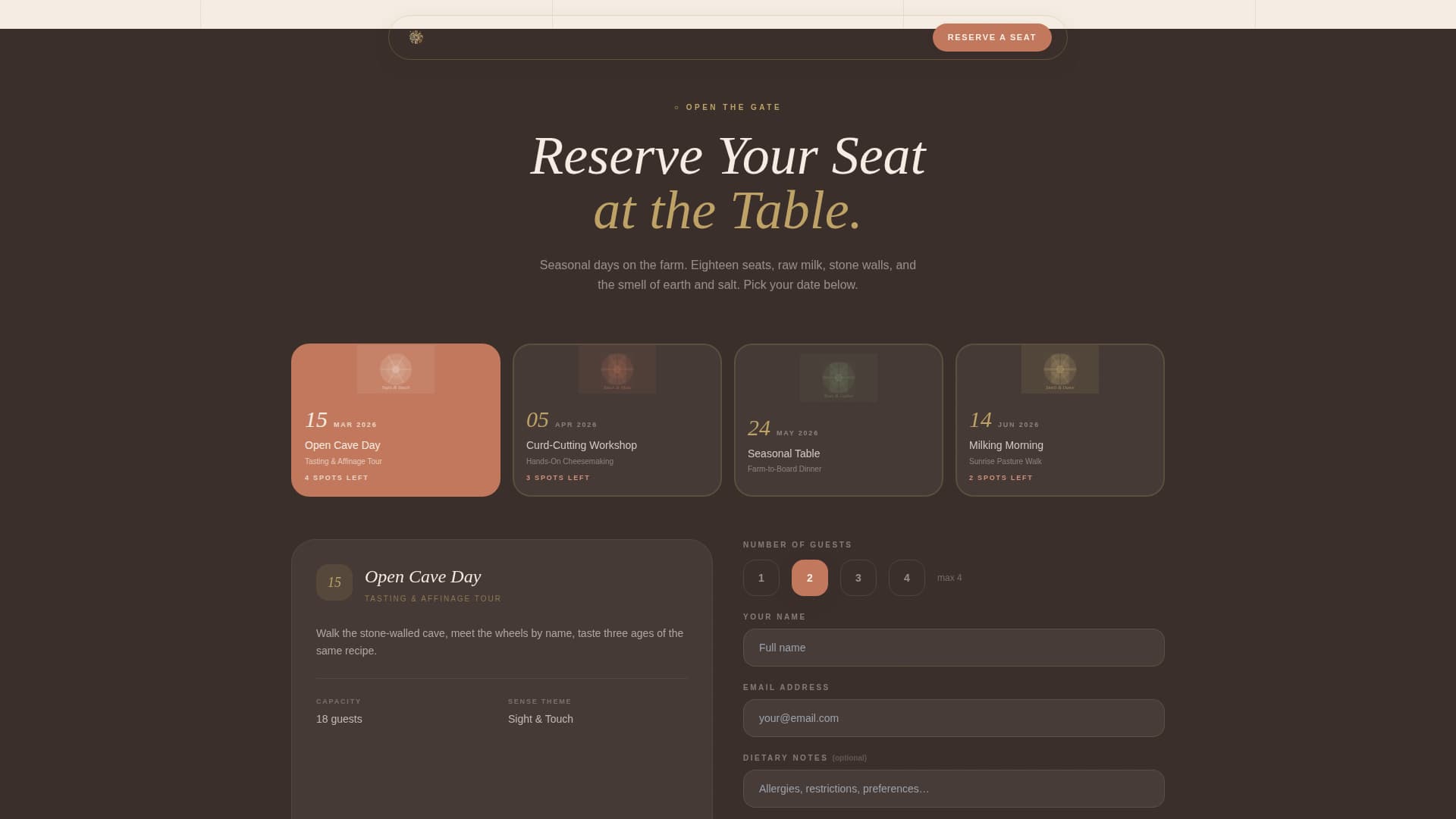 Fromage - Artisan Cheesemaker Landing Page Template
