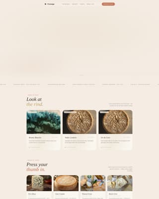 Fromage - Artisan Cheesemaker Landing Page Template