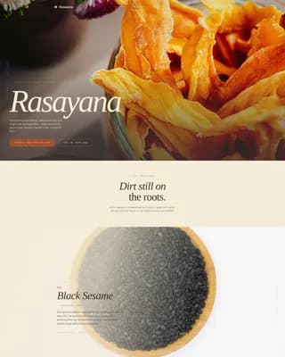 Rasayana — Ayurvedic Delivery Service Landing Page Template