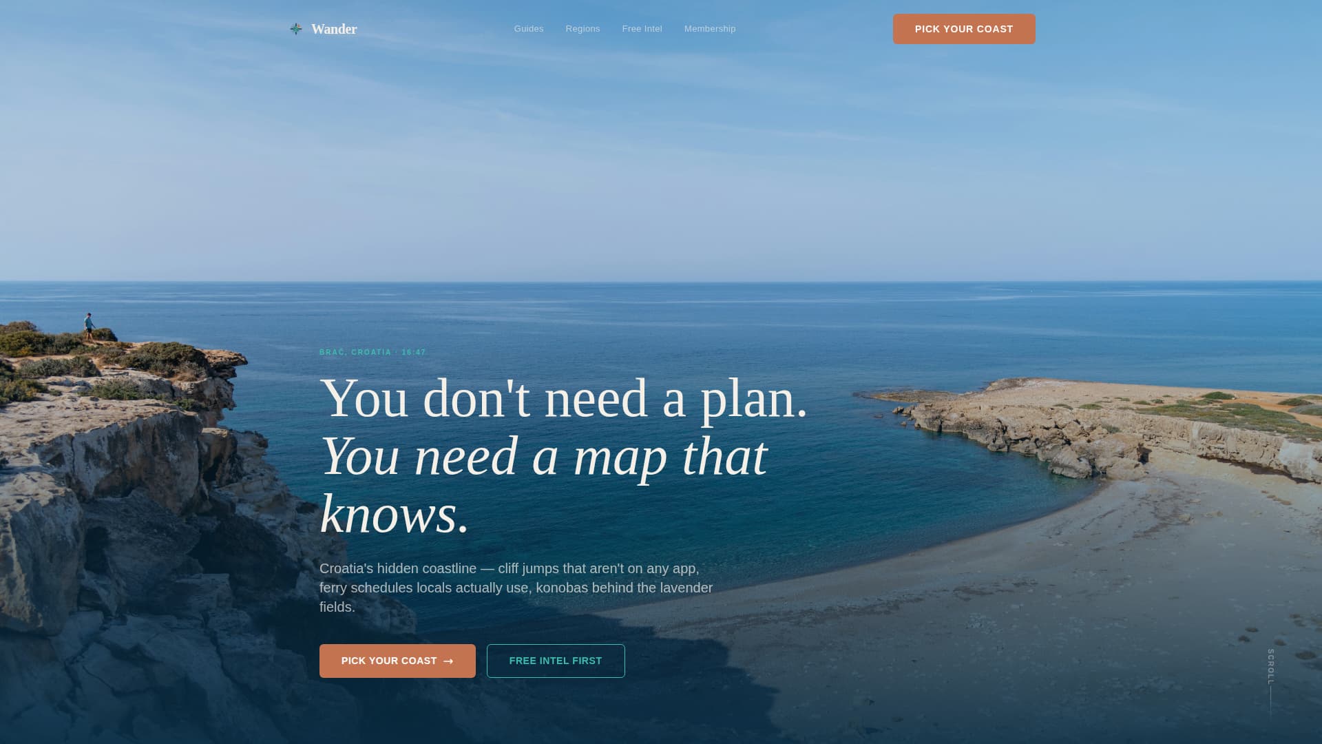 Croatia Travel Blog Website Template