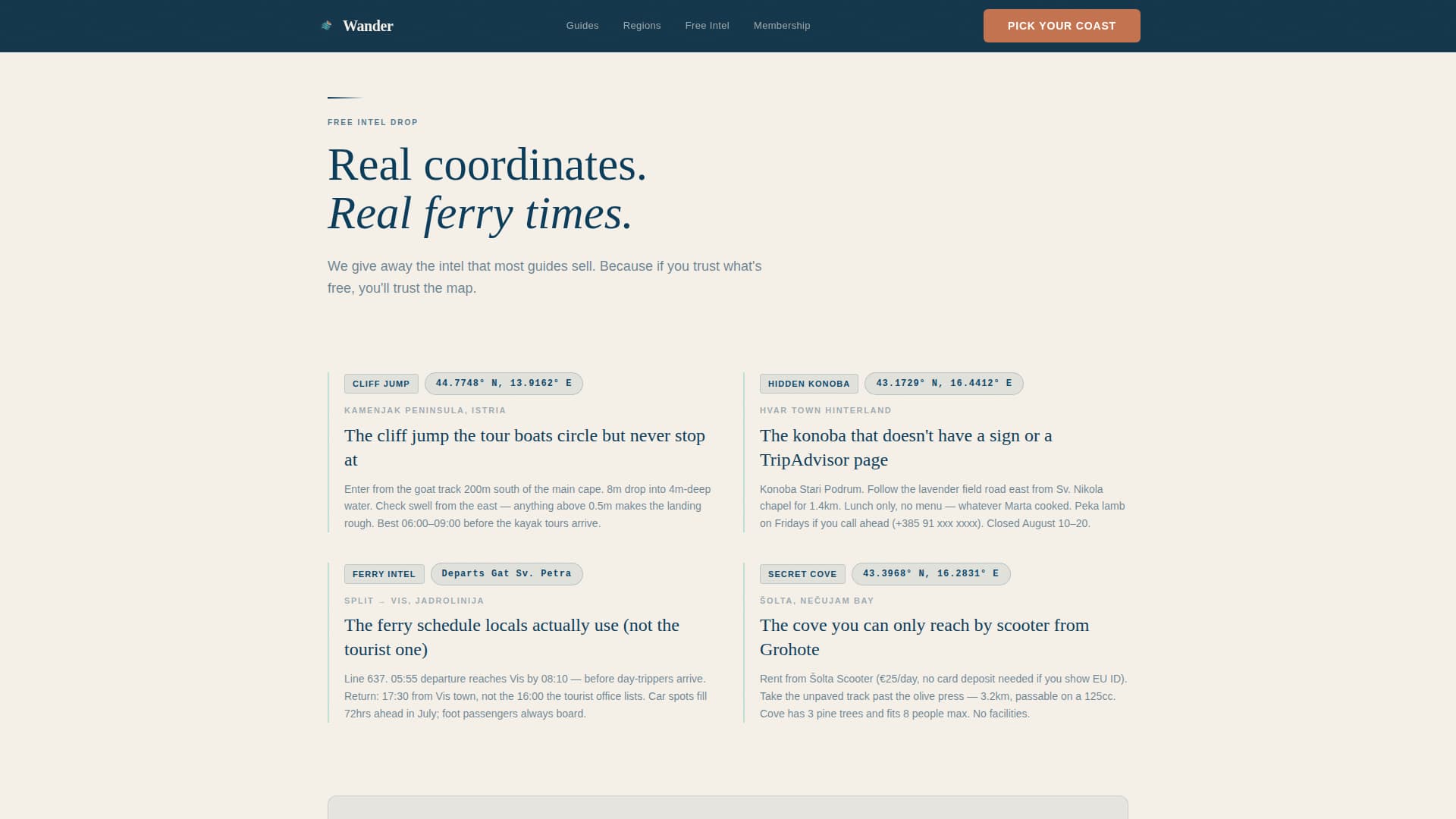 Croatia Travel Blog Website Template