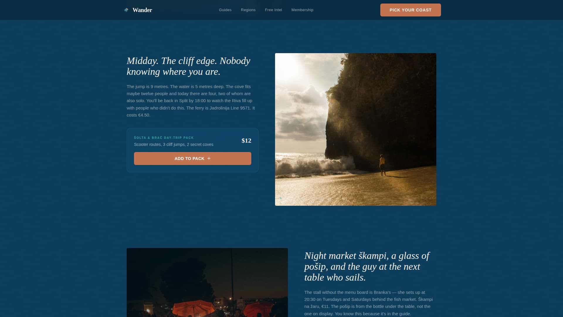 Croatia Travel Blog Website Template
