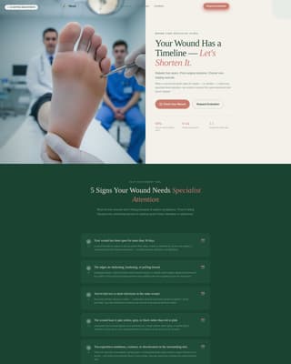 Podiatry & Foot Care Booking Website Template
