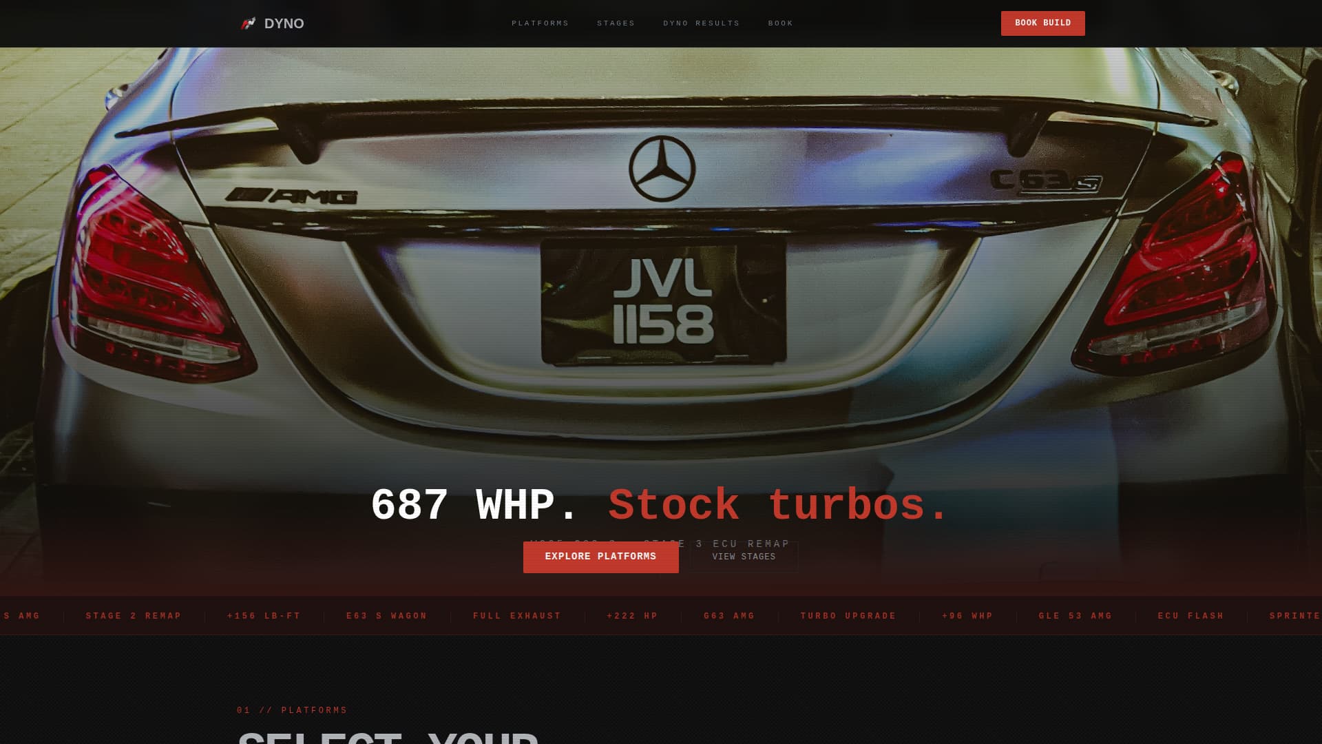 Dyno - Highperformance Mercedesbenz Landing Page Template