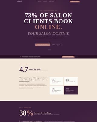 Beauty & Salon Consulting Blog Website Template