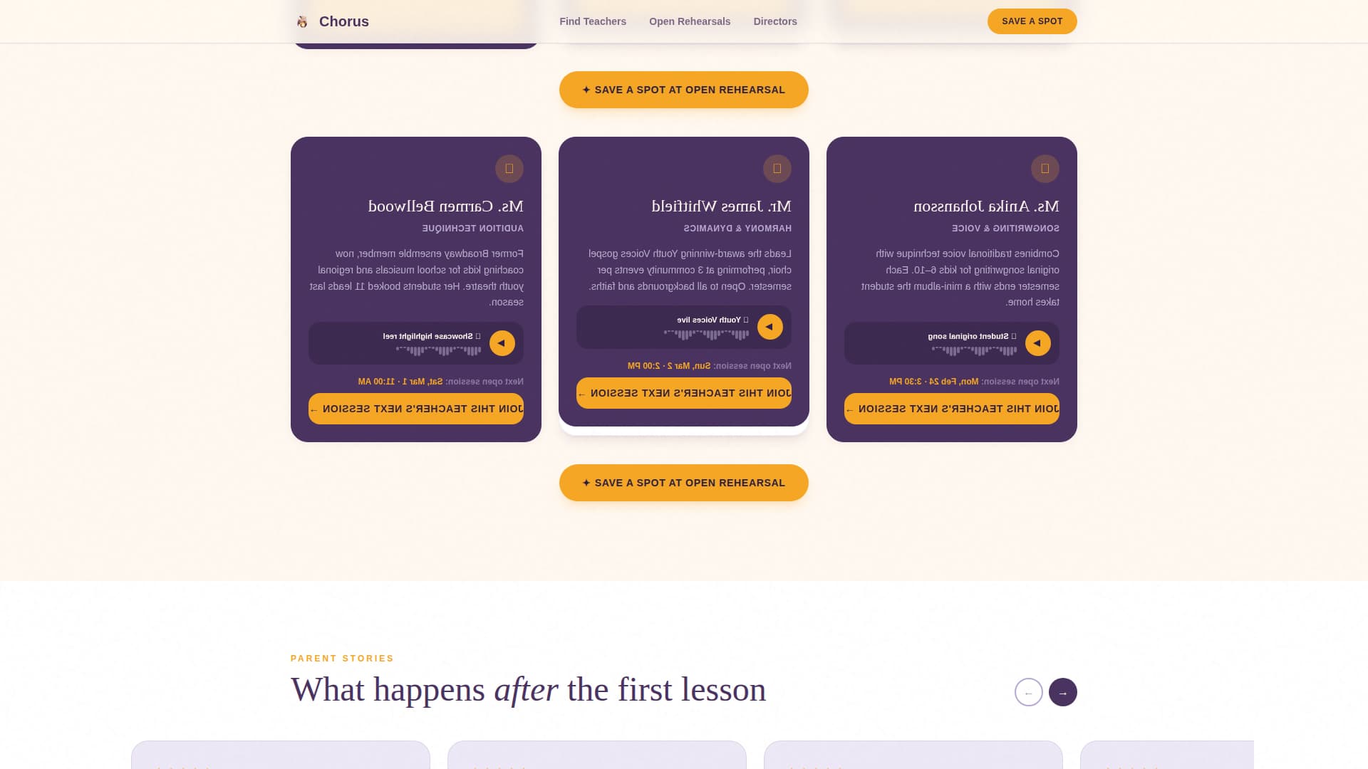 Kids Singing & Choir Directory Website Template