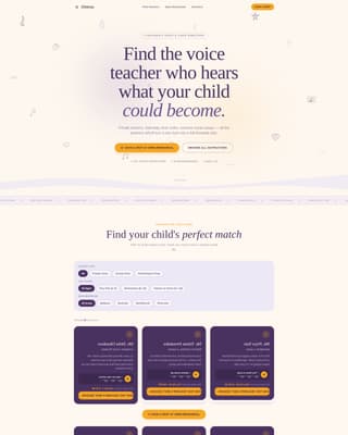 Kids Singing & Choir Directory Website Template