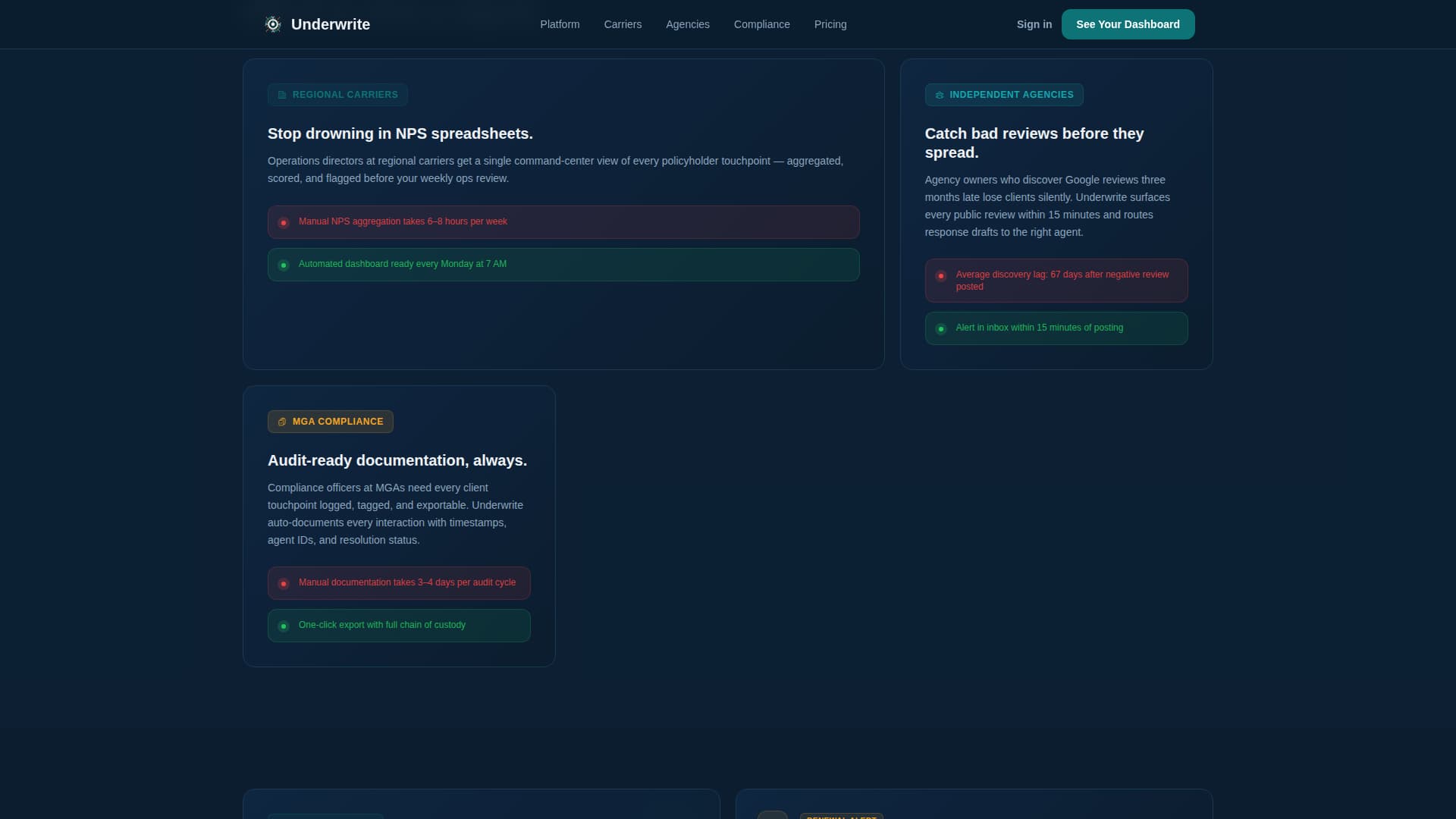 Insurance Software & SaaS Reviews Website Template