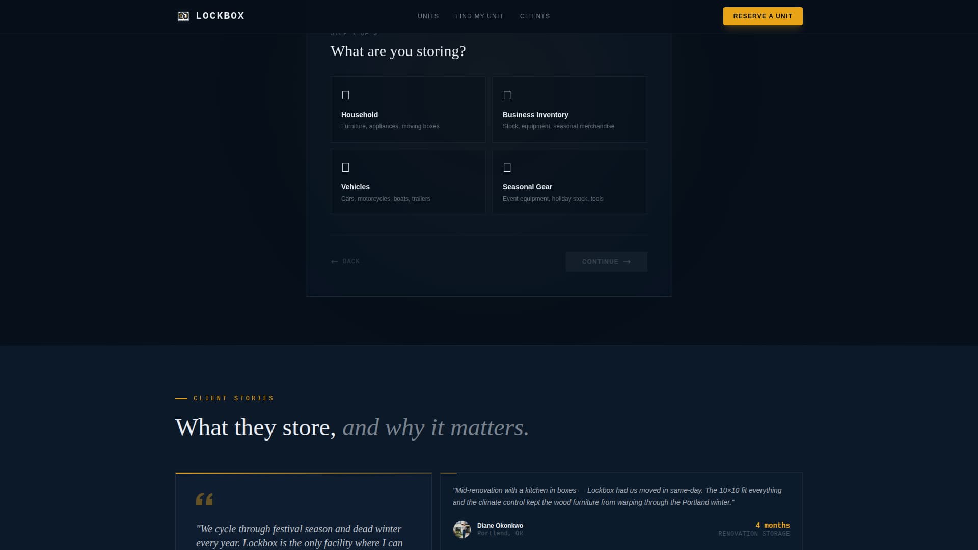 Lockbox - Secure Containerstorage Landing Page Template