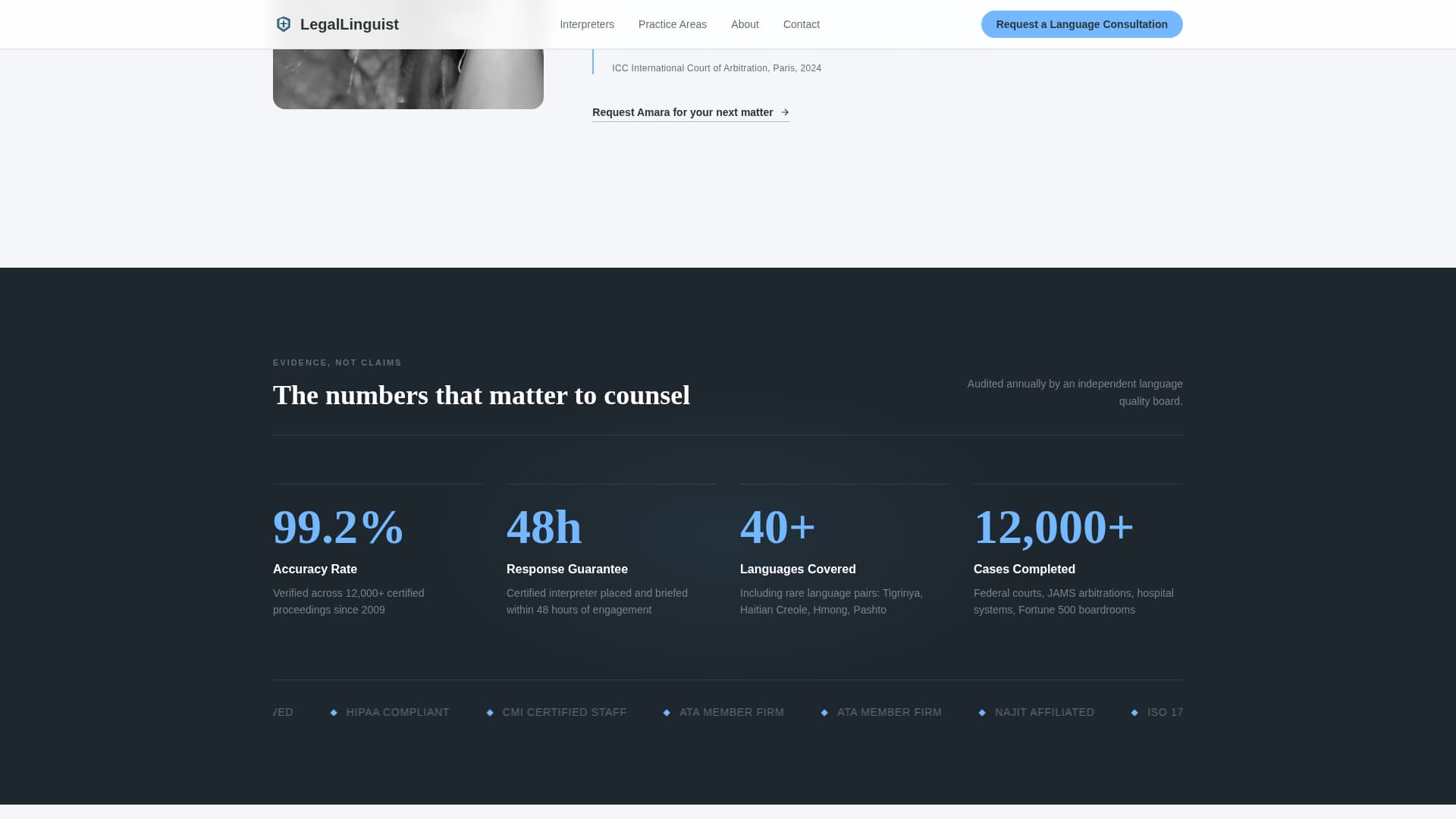 Translator & Interpreter Booking Website Template