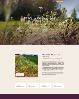 Hearth - Serene Burial Landing Page Template
